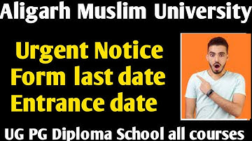 AMU admission form 2022 AMU 6th 9th 11th BA BSC bcom BALLB BTech all course amu में direct admission