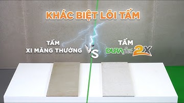 So sánh DURAflex và tấm xi măng thông thường | Thử thách trực quan lõi tấm