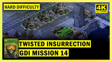 C&C TWISTED INSURRECTION - GDI FINAL MISSION 14 WALK - HARD DIFFICULTY - 4K