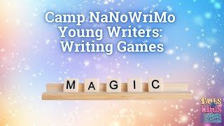 Camp NaNoWriMo Young Writers Program Virtual Write-In