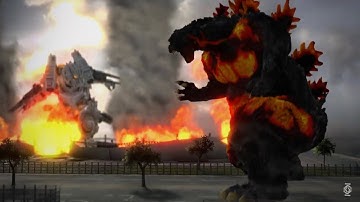 GODZILLA PS4: Type-3 Kiryu vs Burning Godzilla