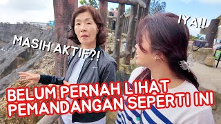 Korean Mother-in-Law's Reaction When She Sees a Volcano in Bandung for the First Time!🇮🇩
