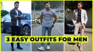 3 Easy Outfits ANY GUY Can Wear | Men's Fashion Lookbook ft. Maserati Ghibli S | Alex Costa