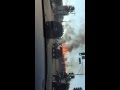 Canh chay run ron o usa  big warehouse caught on fire