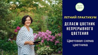 картинка: Летний практикум Делаем цветник непрерывного цветения - Цветовая схема цветника