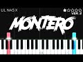Lil Nas X - MONTERO (Call Me By Your Name) | EASY Piano Tutorial