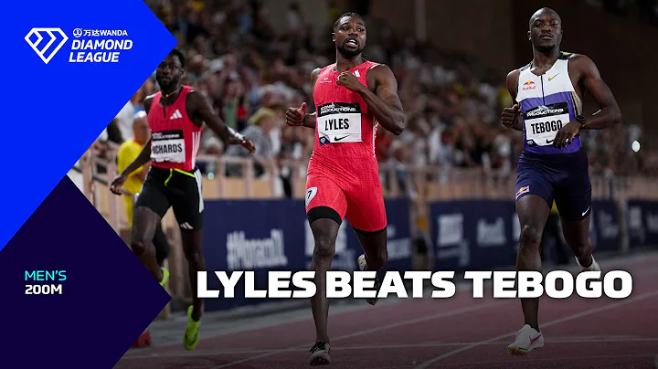Noah Lyles BEATS Letsile Tebogo in Monaco 200m - Wanda Diamond League 2025