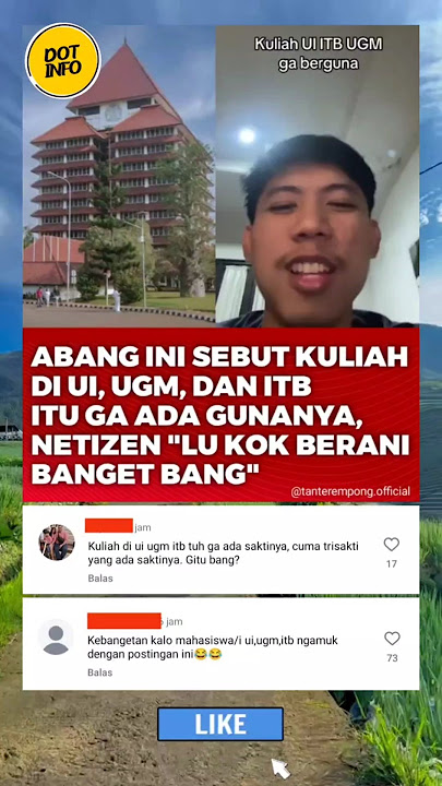 Katanya Kuliah Di UI, UGM dan ITB Gak Ada Gunanya #viralvideo #videoshorts #shortvideo #short
