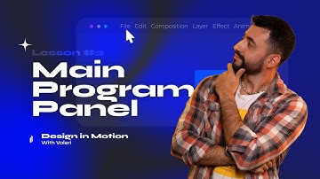 Main program panel. Adobe After Effects for Beginners. Free Course