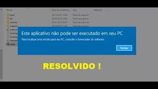 APLICATIVO.EXE NAO ABRE WINDOWS 10/8/7 RESOLVIDO !