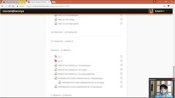 System software and Compiler ex 7 (ur14cs285)