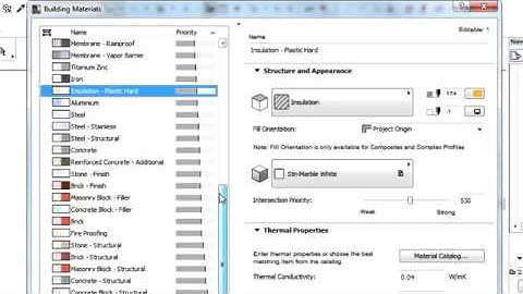 ArchiCAD 17 New Features  054   Setting building material intersection priorities   YouTube