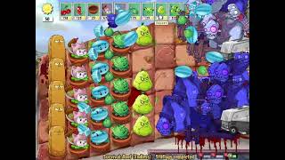 Plants vs. Zombies Lawn of Hell 2.2 - Cattail on the roof top Survival Endless Vs All 99999 Zombies.