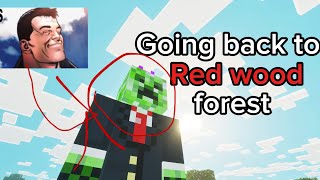 Going back to red wood forest ✌️🫩 - Minecraft bedrock reimagined