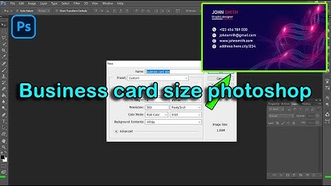 Standard business Card size for Photoshop |Business cards size photoshop