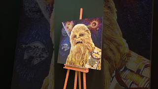 Painting Chewbacca In Pop Art. By Trilli And Me. For Saie. #Maythe4Thbewithyou #Starwars #Chewbacca