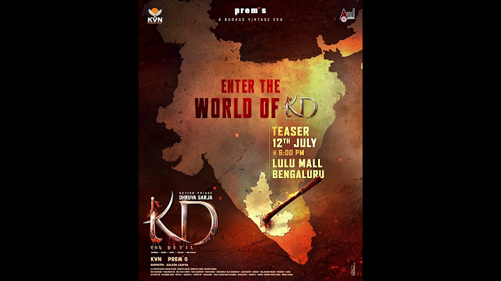Welcome to #KDTheDevil Teaser Launch on July 12th at 6 PM📍 Lulu Mall, Bengaluru | KVN PRODUCTIONS
