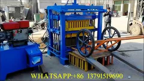 QTJ4-40 hydraulic hollow block machine paver brick machine