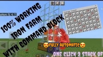 HOW TO MAKE IRON GOLEM FARM USING COMMAND BLOCK ( MINECRAFT) EVERY EDITION