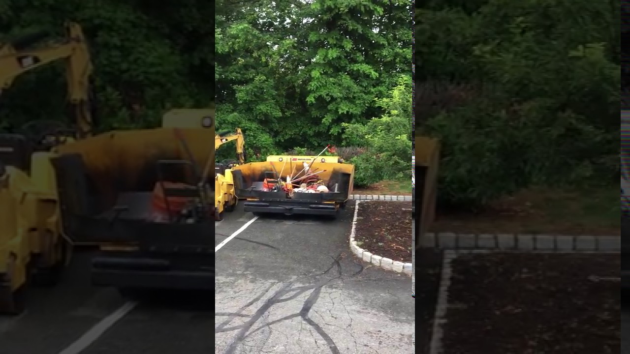 Asphalt Parking Lot Paving Work Process