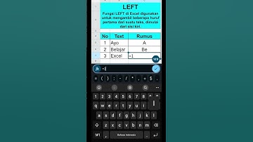 Trik Fungsi LEFT di Excel, Ambil Huruf Depan Teks Otomatis! #Excel #shorts
