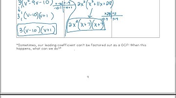 Algebra 1: Unit 8 - Section 5 Notes Video