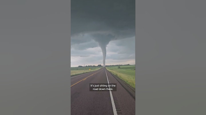 Man films himself in front of tornado
