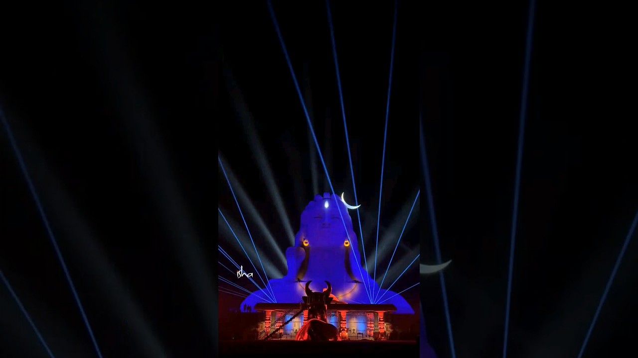 Laser Show at Adiyogi, Sadhguru Sannidhi, Bengaluru