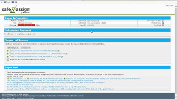 Understanding a SA Report