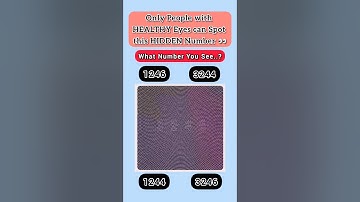 👁Are your EYES HEALTHY? Take this HIDDEN number VISION test! #shorts #trustonallah #gk #puzzle #fyp