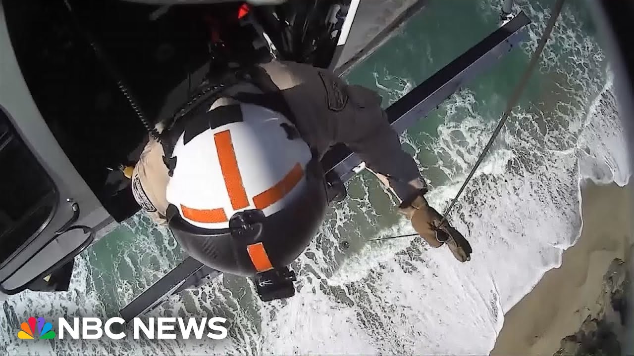 Rescuers save a man who was stranded on a California cliff for 2 days Rescuers save a man who was stranded on a California cliff for 2 days