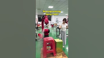 Programming-free spray robot.  #spraying #industrialrobot  #sixaxisrobot #robotics #automatic