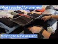What I packed for my move to New Zealand! - Realistic pack with me