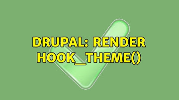 Drupal: render hook_theme()
