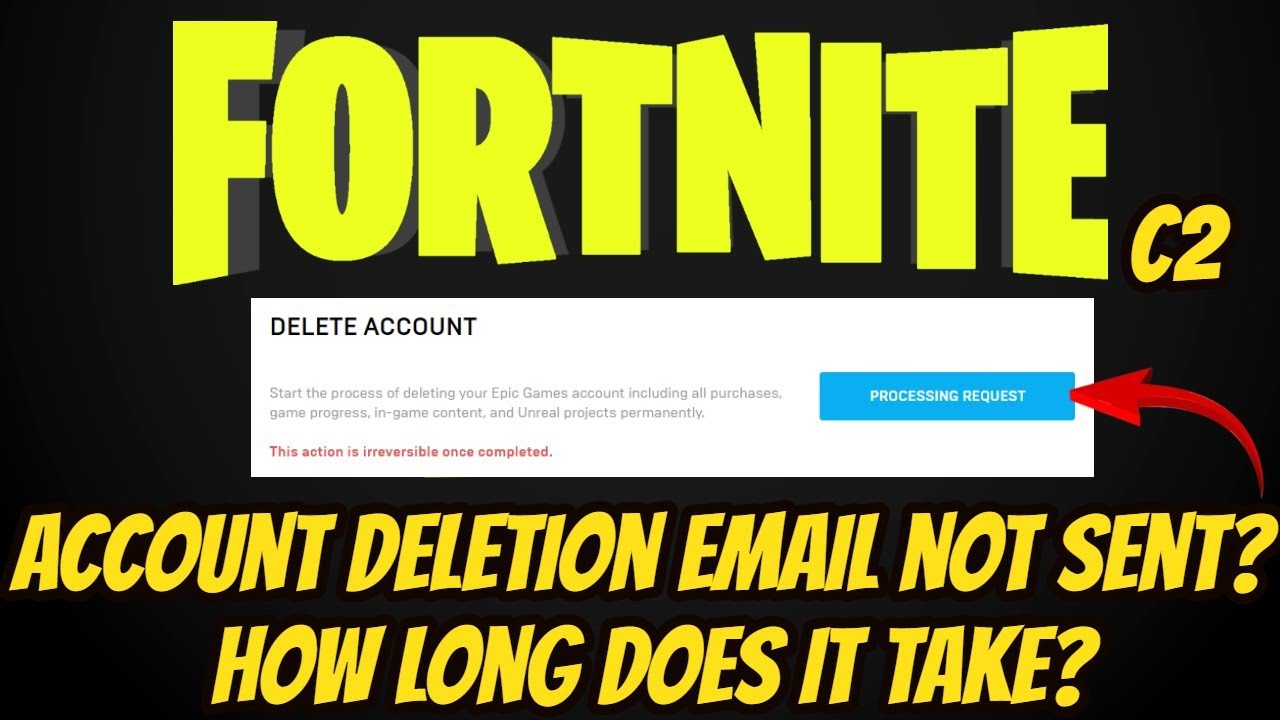 Fortnite Account Deletion Email Not Sent Youtube