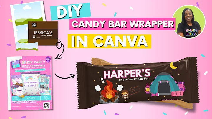 How To Make Custom Candy Bar Wrappers - DIY Party Favors
