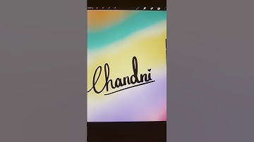 CHANDNI name signature on procreate comment your name #trending #calligraphy #art # shorts