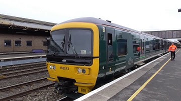 Great Western Railways Class 166 Departing Oxford (22/2/16)