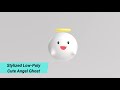 Stylized Low-Poly Cute Angel Ghost
