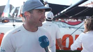 The Ocean Race 2023 leg 7: Charlie Enright (USA) - Skipper - Interview in ENGLISH plus B-roll