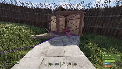 How to get through chain link fence without breaking Rust