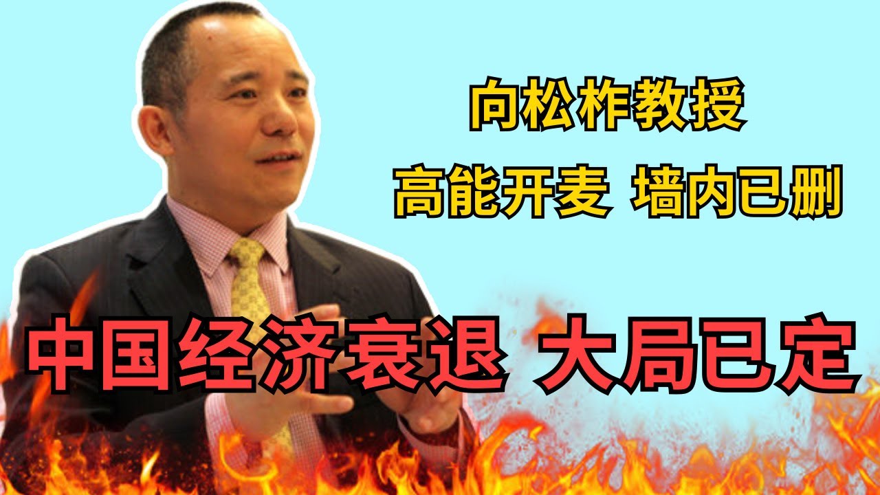 【向松柞教授高能开麦】墙内已删,中国经济衰退已定,百姓信心坍塌,经济何去何从? - YouTube