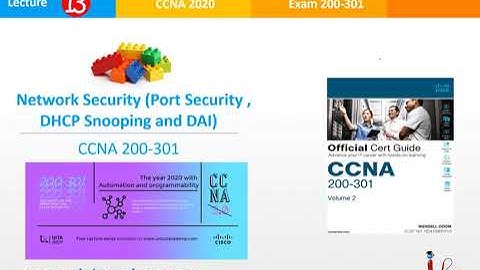 CCNA 200-301 Lecture 13 (Security Services - Port Security, DHCP snooping, ARP inspection)