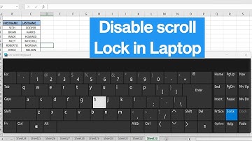 Disable Scroll Lock in Laptop #excel #exceltips #exceltutorial