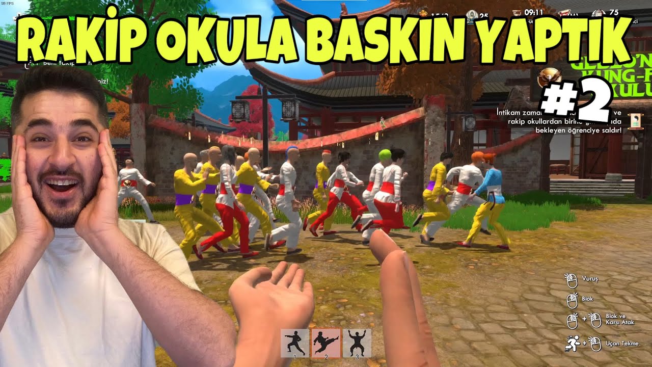 ÖĞRENCİLERİMLE RAKİP KUNG-FU OKULUNA BASKIN YAPTIK! -FIGHT SCHOOL SIMILATOR 2.BÖLÜM
