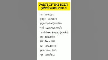 Parts of the body(Part-7)#viral#education#englishlearning#knowledge#viralvideo