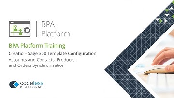 Creatio - Sage 300 Template Configuration
