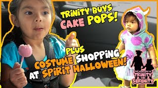 Trinity buys Starbucks Cake Pops | Spirit Halloween Tour