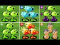 PvZ2 - 7 PEASHOOTER Plants (1 Shoot) Battlez - Who Will Win ?