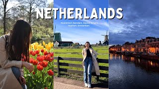 Netherlands vlog pt 1 🇳🇱 Keukenhof tulip garden, Zaandam, Zaanse Schans, Haarlem, Amsterdam